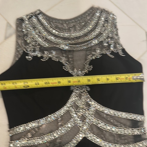 Jazz couture size 8 black and sequin long gown. - Picture 12 of 13